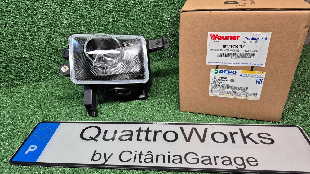 Farol Nevoeiro Esquerdo Opel Corsa C Combo C 2000 a 2012 Ref. 442-2016L-UE NOVO DEPO