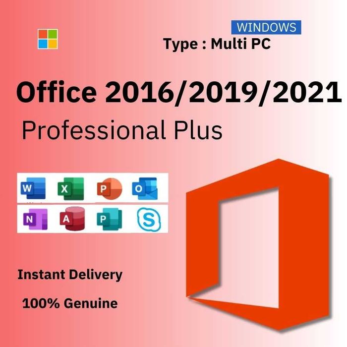 Ключ активації Retail Microsoft Office 2016, 2019, 2021! РОЗПРОДАЖ!!