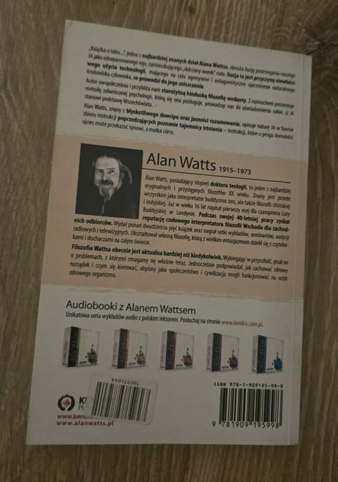 Alan Watts Książka o tabu na drodze do samopoznania