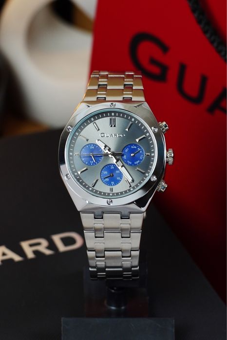 Чоловічий годинник GUARDO 012781-5 | Японський механізм Miyota | Сталь