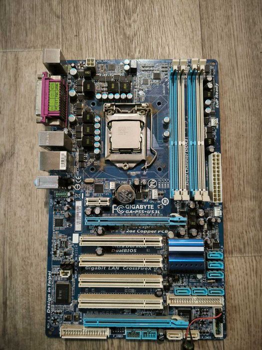 Gigabyte GA-P55-US3L+процесор Intel Core i5-660