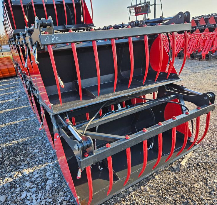 ŁYŻKO-KROKODYL 105cm do 220cm euro-ramka/schaffer/TEREX/weidemann/tłok