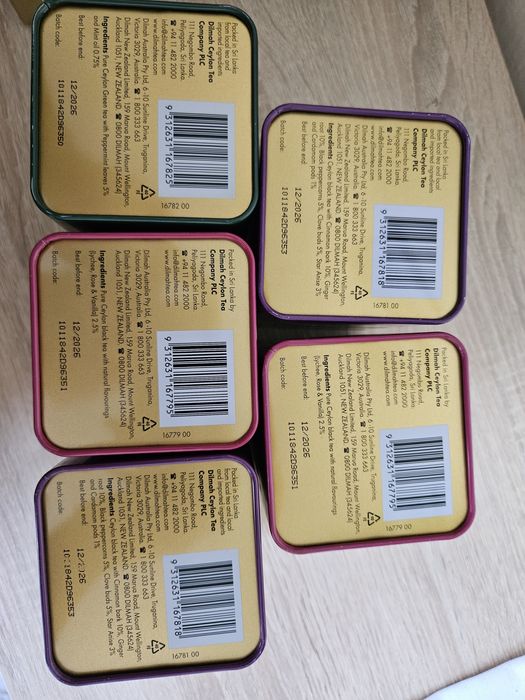 Zestaw 5 herbat cejlońskich Dilmah