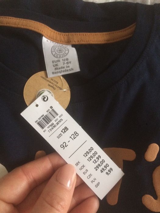 Нові реглани/футболки Lindex р.128