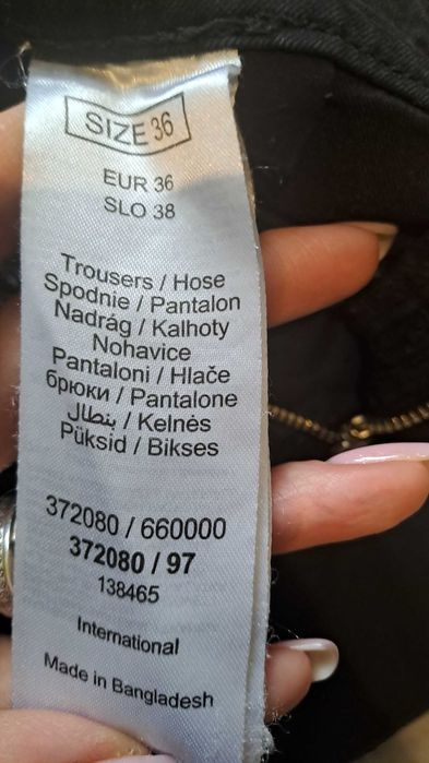 Spodnie orsay 36 s czarne