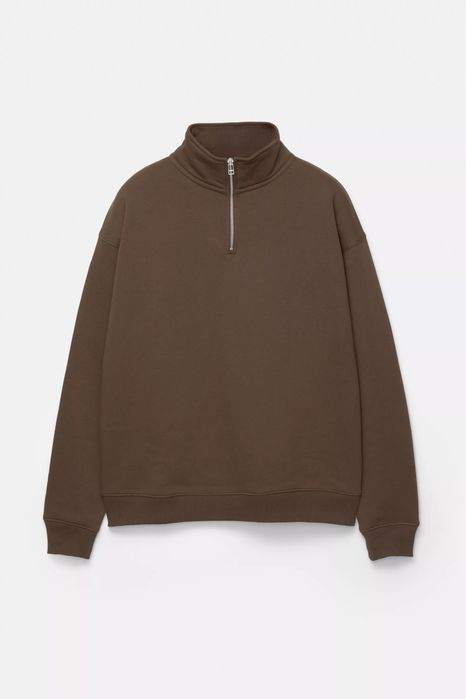 Чоловічий Світшот PULL&BEAR 1/3 Zip Sweatshirt Свитшот Кофта Мужская Новая Худи
