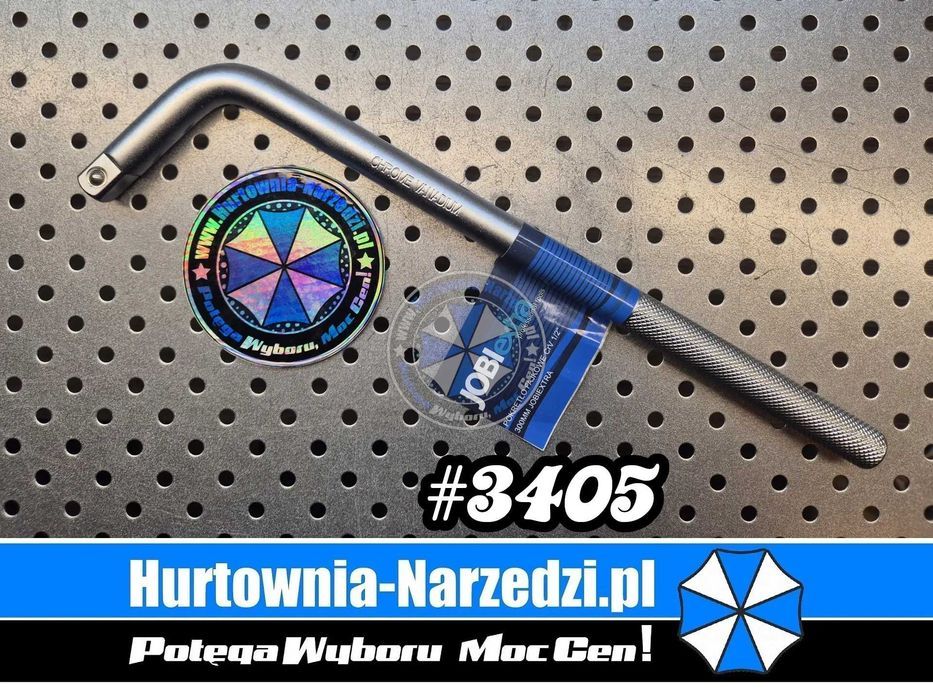 Pokrętło typu L 1/2" 300mm Cr-V  pokrętło fajkowe 1/2" pokrętło 1/2"