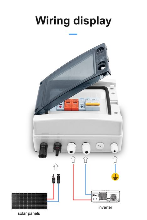 Захист від блискавки.  Щит захисту СЕС TomZN IP65 Сонячних панелей