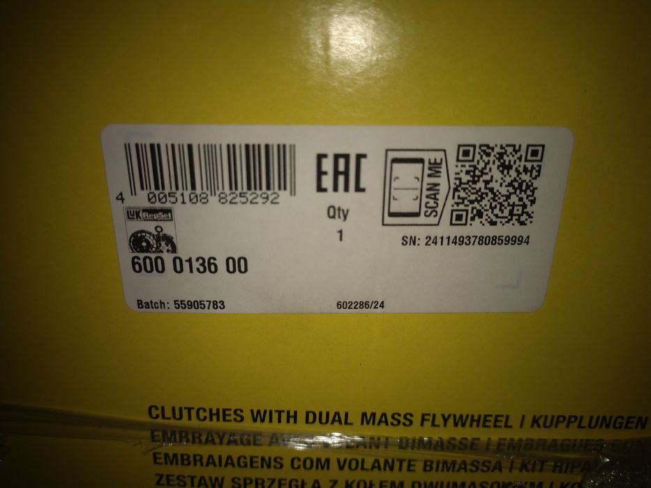 Комплект зчеплення Citroen,Peugeot,tiat,1.6hdi...2.0hdi+маховик