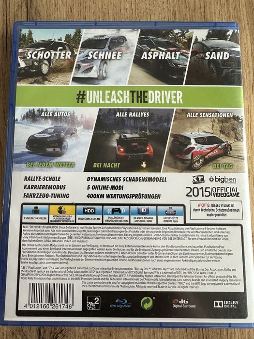 WRC 5 PlayStation 4