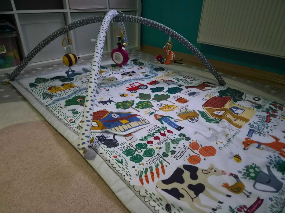 Kinderkraft 2w1 Mata edukacyjna i namiot Tipi