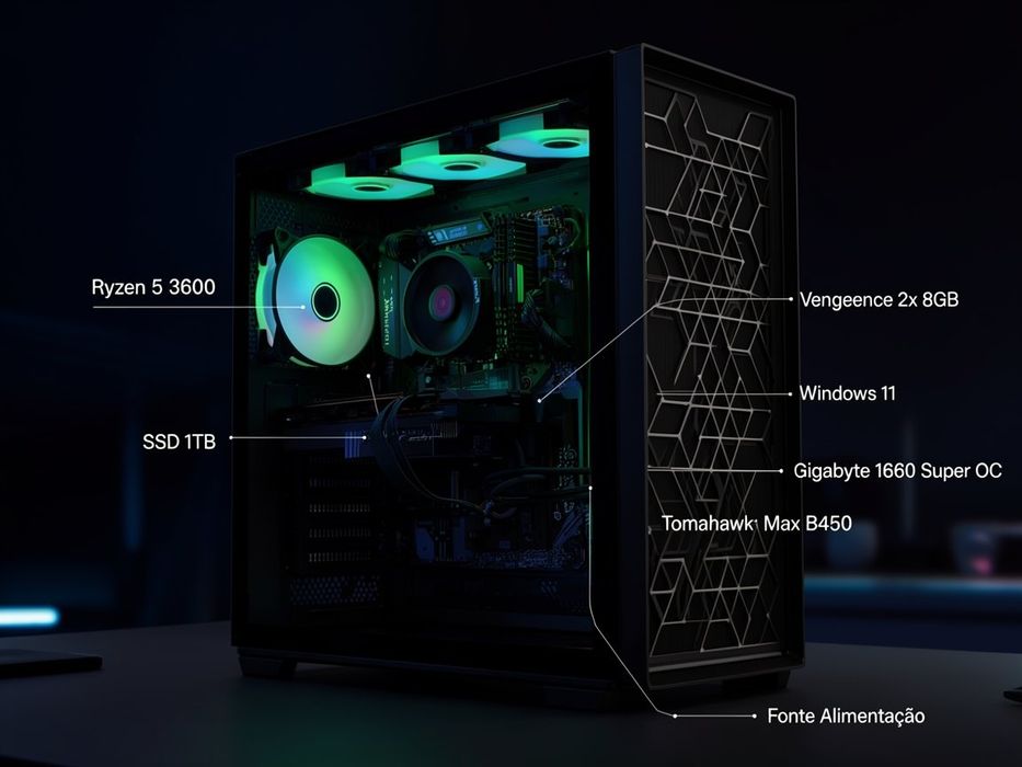 PC ryzen5 3600, 1660Super