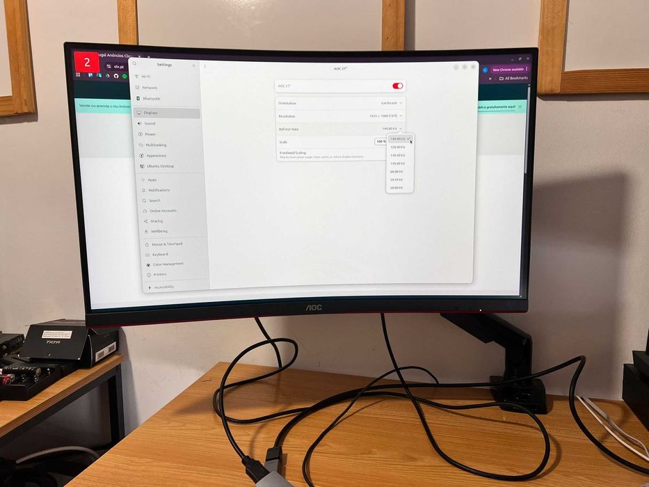 Monitor gamer AOC 27 polegadas 144hz (Curvo)429541133418516481