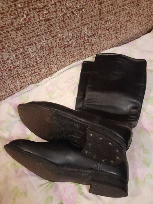 Сапоги хромовые 42 р офицерские военны двусторонняя натуральная кожа