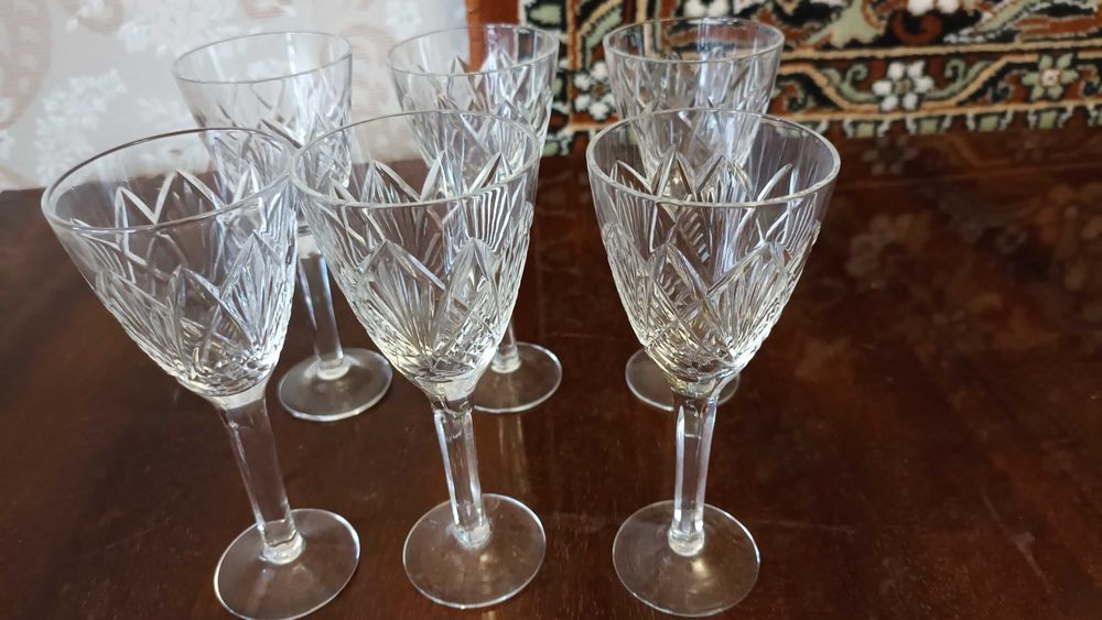 бокали срср кришталь келихи хрусталь винтаж ссср скло для шампанського