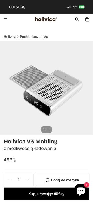 Pochłaniacz  pylu holivica v3 manicure