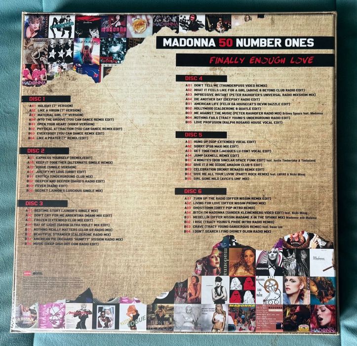 Madonna - Finally Enough Love 6 LPs + Oferta