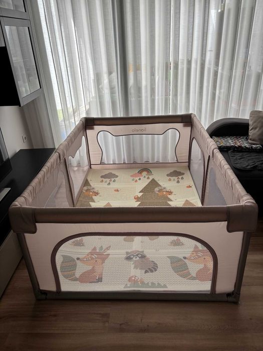 Parque infantil Lionelo Willow – Bege + Tapete SUPERBE BEBE
