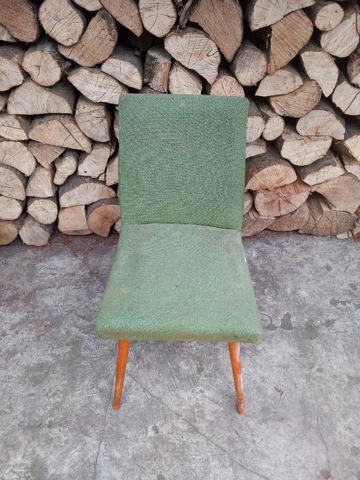 Krzeslo PRL tapicerowane