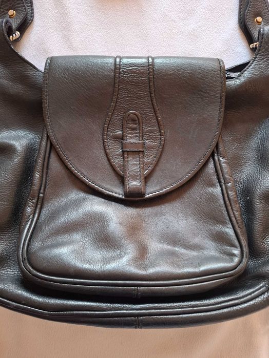 Bolsa grande pele preta