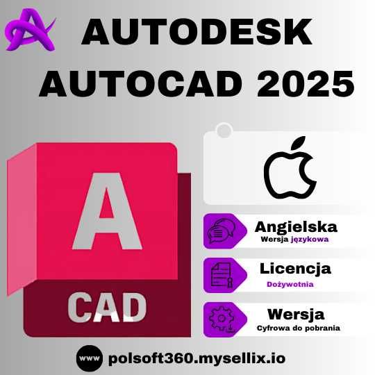 Autodesk AutoCAD 2025 Licencja Wieczysta MacOS Windows Warszawa