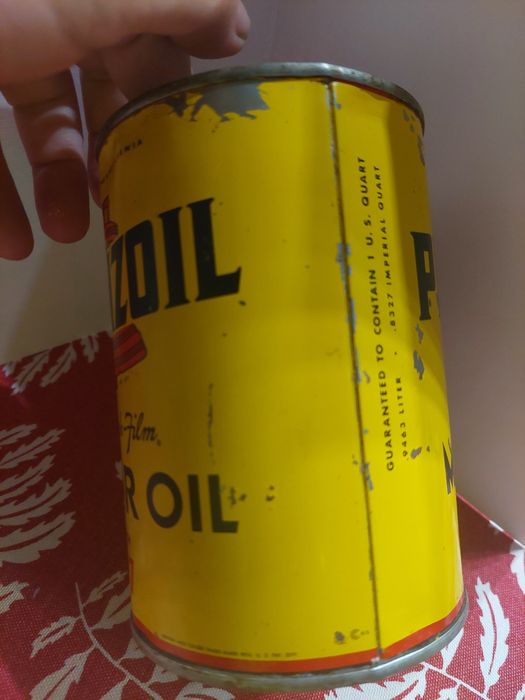 Lata antiga óleo motor Penzoil automobilia