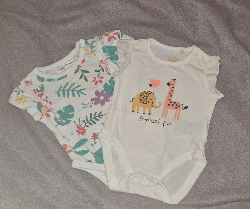 Body krótki rękaw dziewczynka r.56