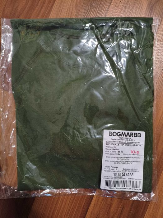 Bielizna Wojskowa Letnia 518A/MON T-shirt + Spodenki/Bokserki Rozmiar S