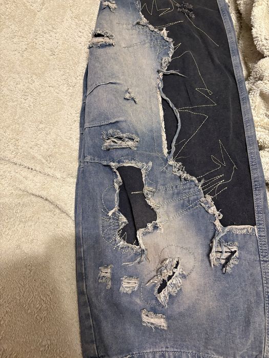 джинси custom y2k opium distressed archive опіум гранж