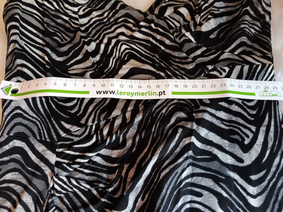 Vestido animal print (zebra) Mango