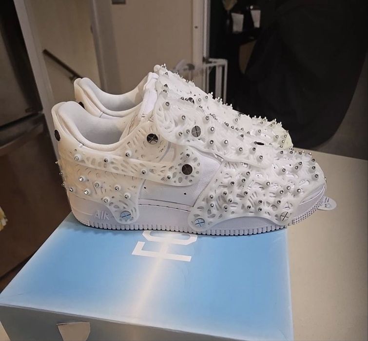 ДОСТАВКА 1-2 ДНІ‼️Nike Air Force Swarovski White(Білі),сваровскі,air f