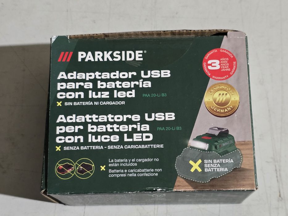 Adaptador 20v parkside