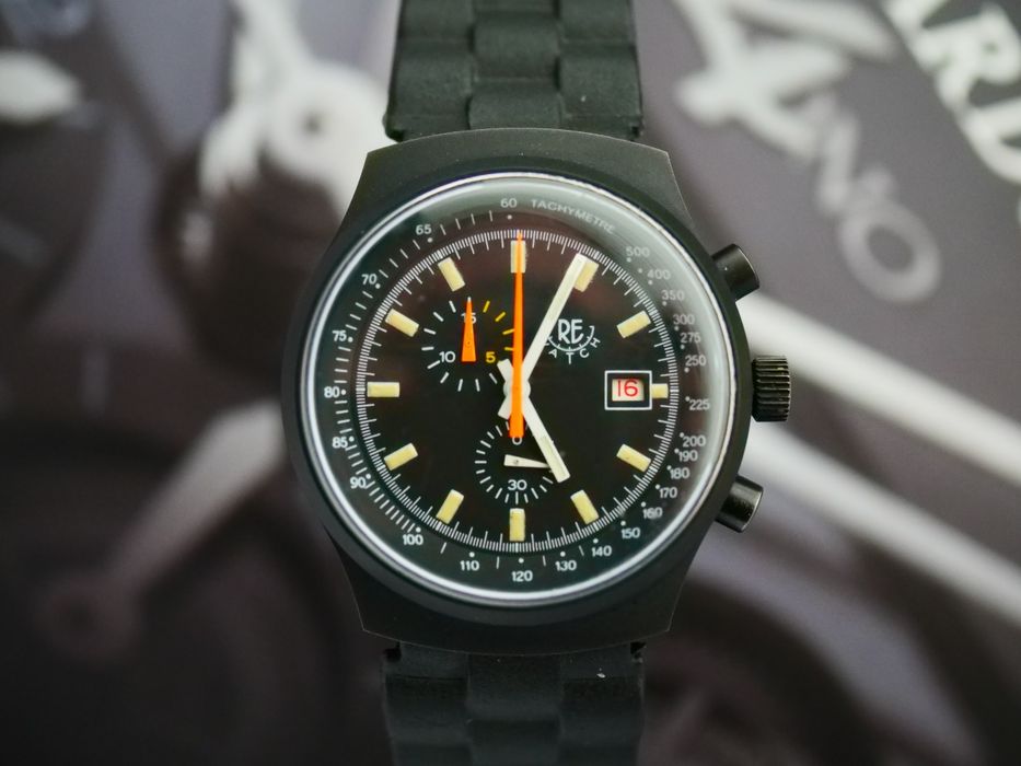 RE WATCH stary zegarek vintage chronograph NOS mechaniczny Porsche ...