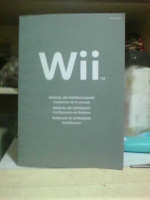 nintendo wii manual da consola multilíngua