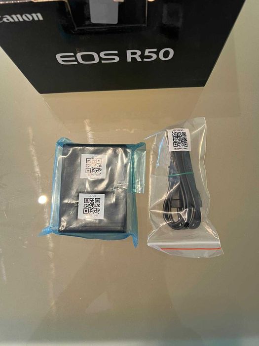 Kit de fotografia Canon R50 com lente 18-135, filtro CPL e 3 baterias extra