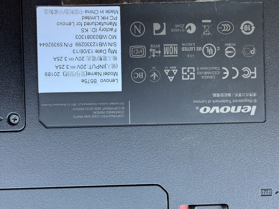 Laptop Lenovo B575e - sprawny, z ładowarką - szybka sprzedaż