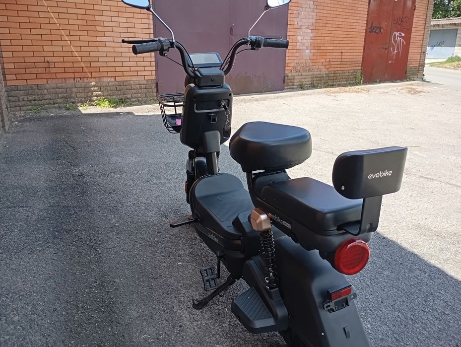 Електроскутер. ЕVOBIKE ATLAS PRO 800 W 60 V 20 Ah, чорний.