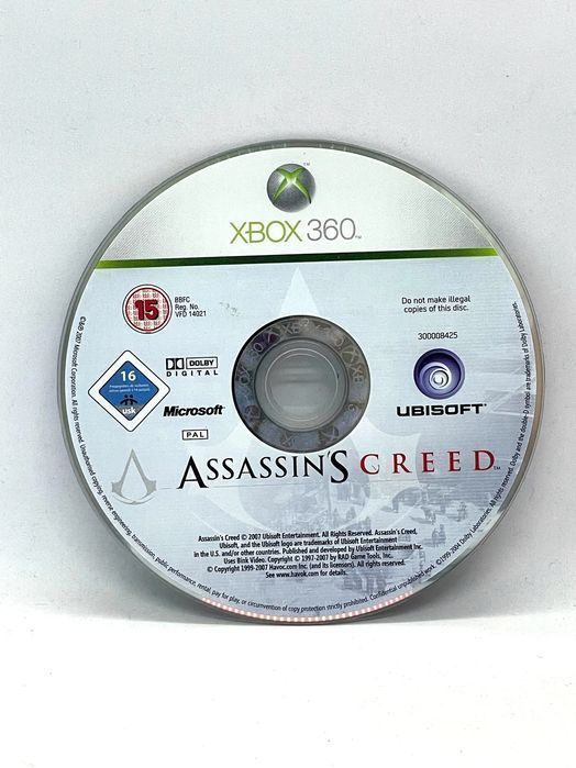 Assassin's Creed Xbox 360 (sama gra) Po Angielsku