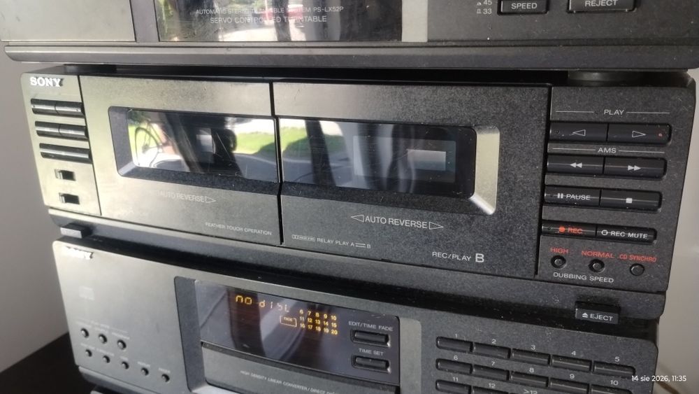 Wieża Sony LBT-D309 + pilot nie działa CD i kasety