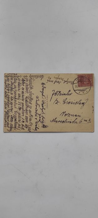 Stara pocztówka świąteczna 1935 rok Poznań