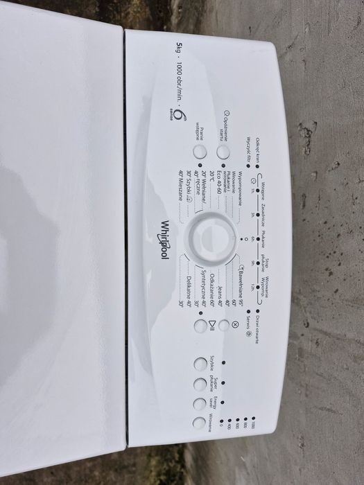 Pralka wąska 40cm WHIRLPOOL 6kg/1000/A+++ Gwarancja Dowóz Gratis!