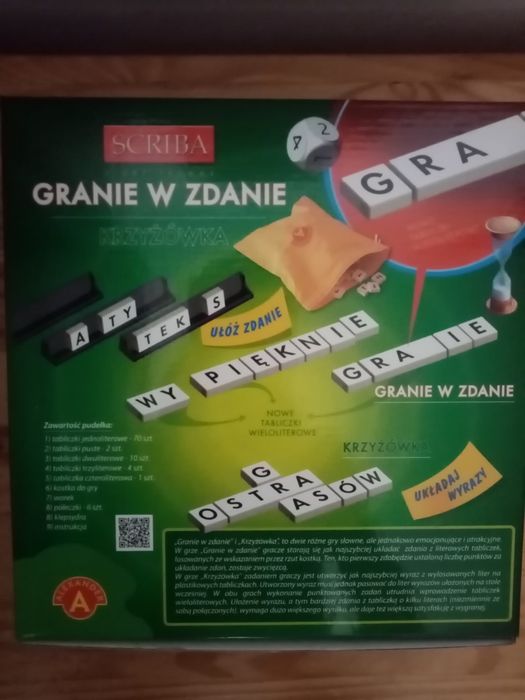 gra scrabble "granie w zdanie"