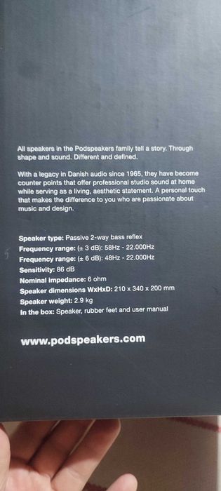 Colunas MiniPod - Podspeakers - Scandyna MK4