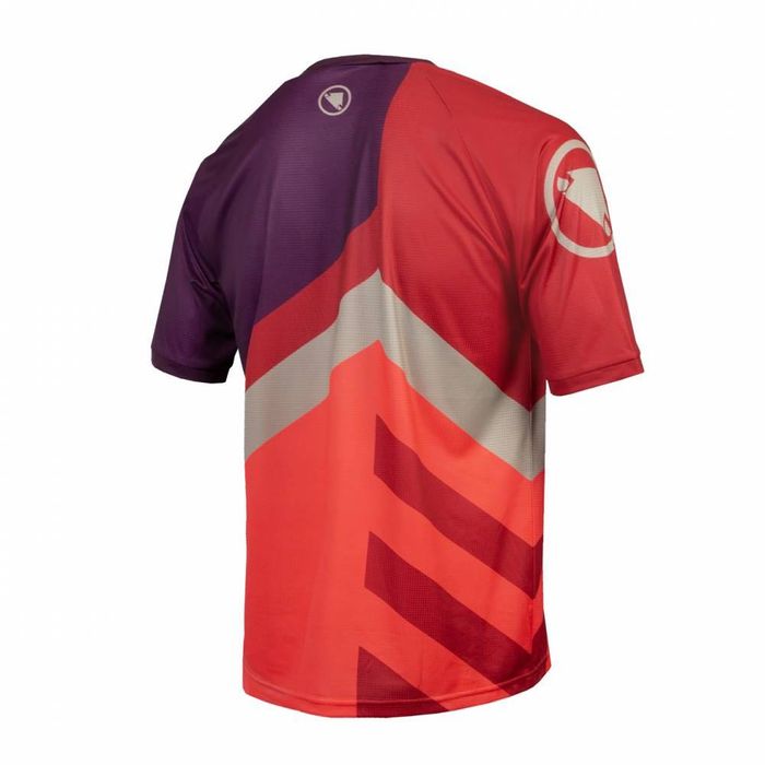 Endura Koszulka Singletrack Print czerwona r. M