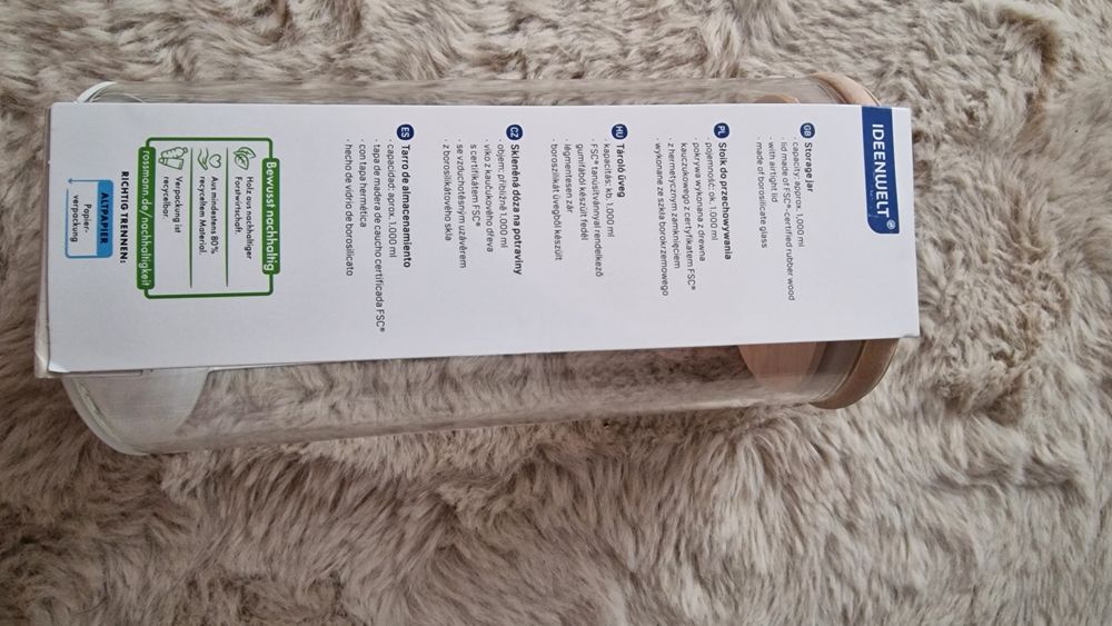Pojemnik słoik do przechowywania