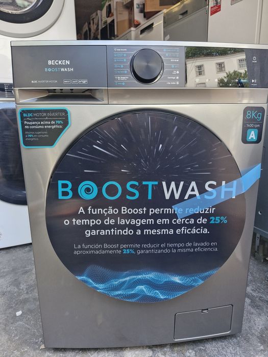 Máquina de lavar  roupa becken 8kg cinza