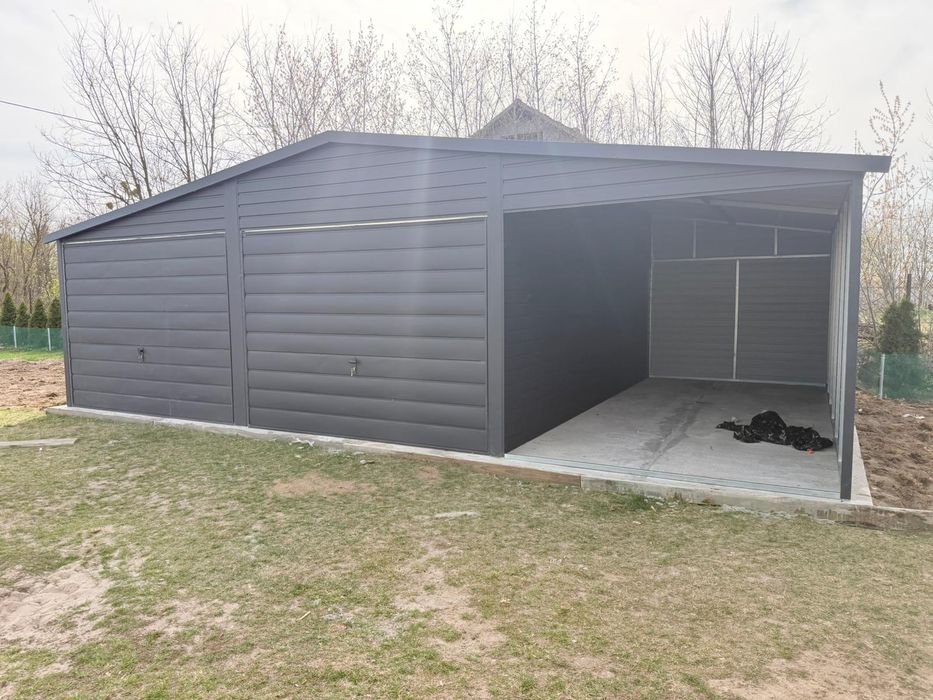 Garaż 6x6 orzech mat