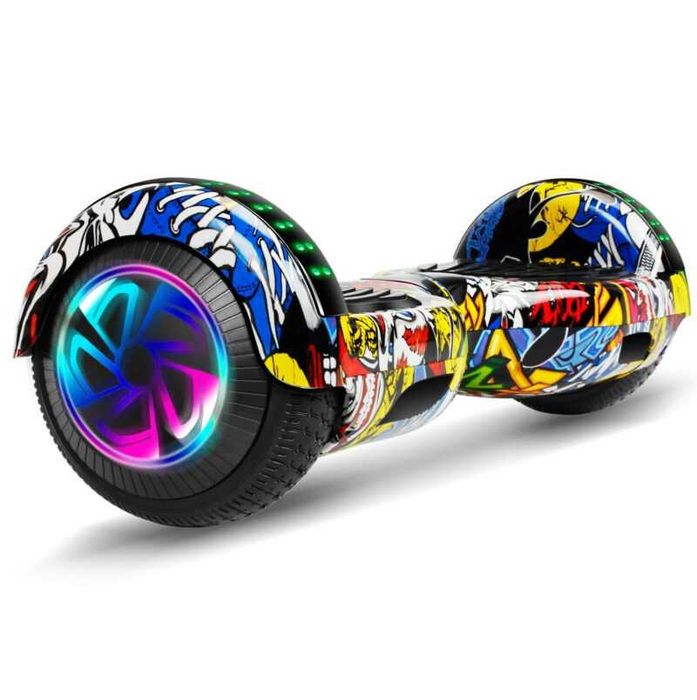 Deskorolka elektryczna hoverboard 6,5' cala deska bluetooth głośniki yellow
