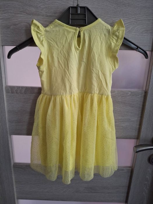 Żółta sukienka Myszka Minnie 86cm jak nowa