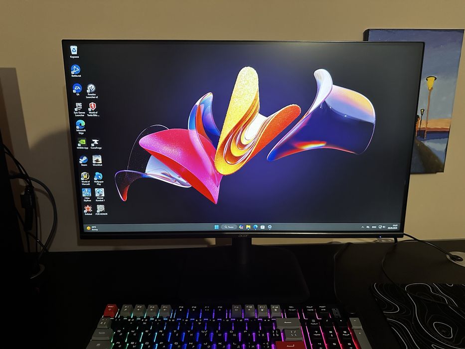 Стан НОВОГО / Монитор 24.5" Acer EK251QGbi (UM.KE1EE.G01) -- IPS FHD / 120Hz / 4 мс (GTG) / AMD FreeSync / Blue Light Filter / sRGB: 99 %